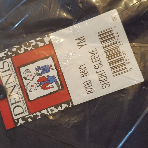 🆕️ DENNIS UNIFORM YOUTH NAVY POLO SHORT SLEEVE SHIRT - Picture 4 of 5